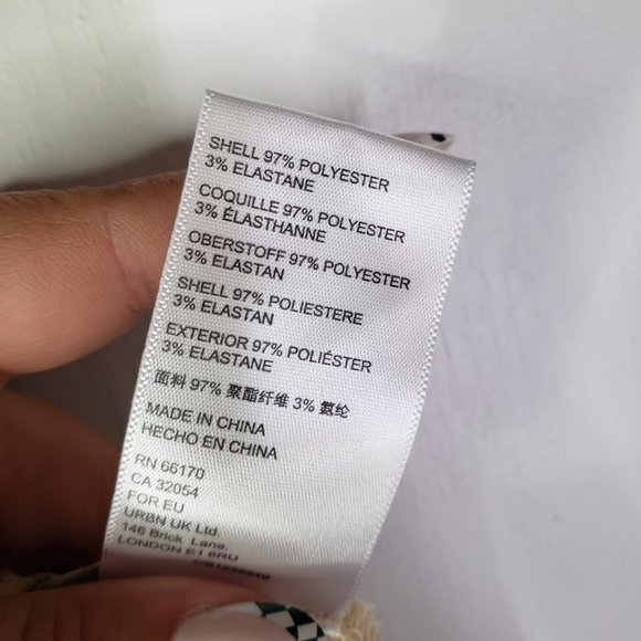 Urban Outfitters Satin Midi Skirt Side Slit L Rust Orange Floral Patchwork - Picture 7 of 8